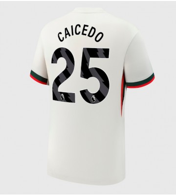 Chelsea Moises Caicedo #25 Udebanetrøje 2025-26 Kortærmet